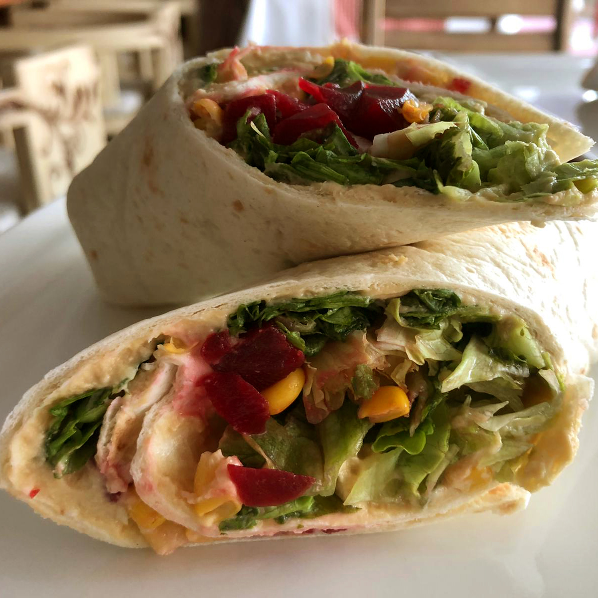 Wrap cu humus baby spanac si roșii proaspete, 300g - imagine 2